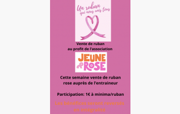 Vente de ruban rose
