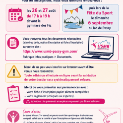 Dernière ligne droite pour s'inscrire saison 26/27